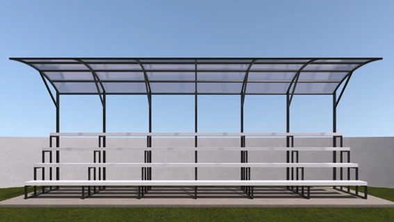 Grada Flex 35 personas techo de lona